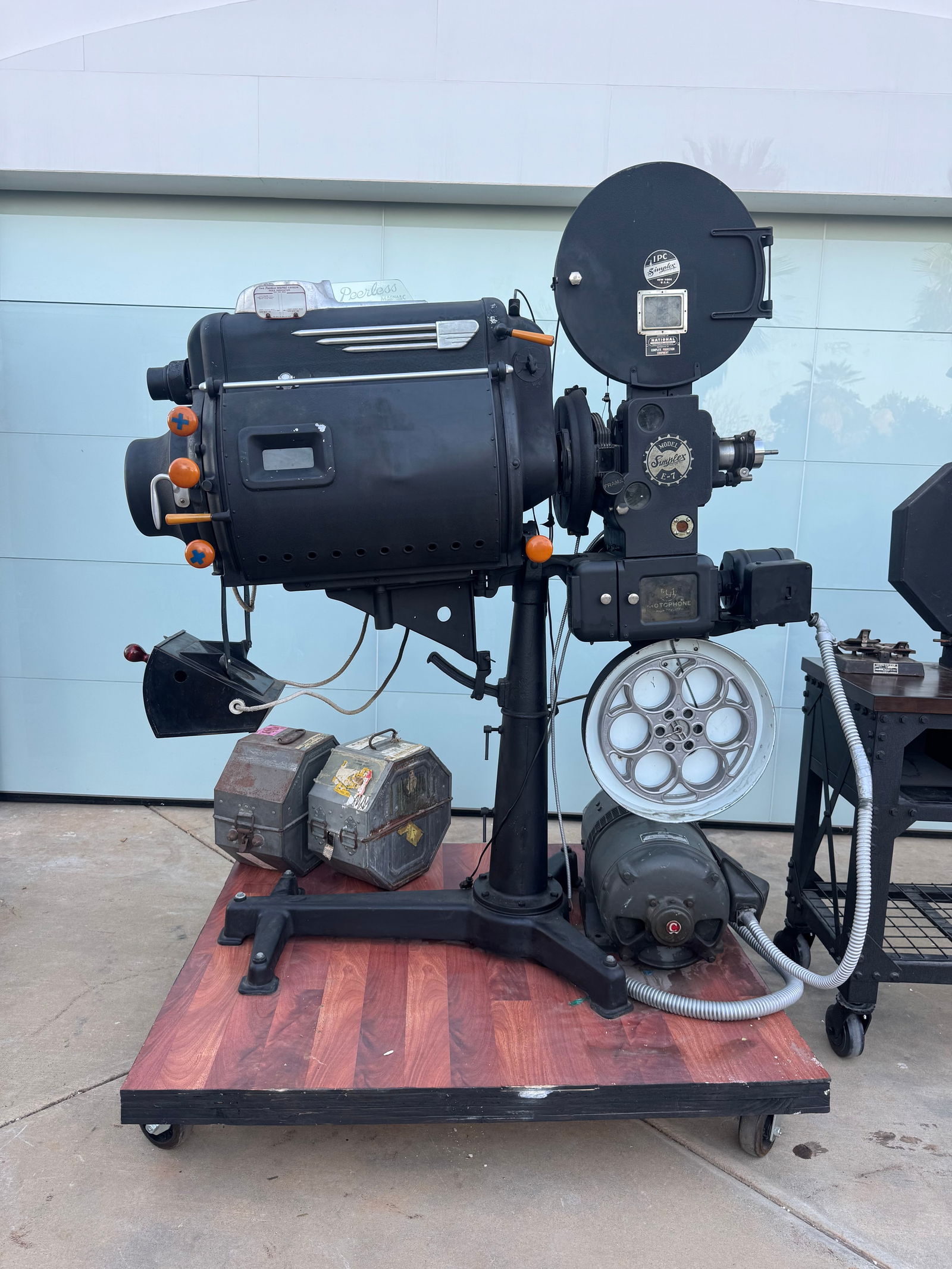 Simplex E-7 motion picture projector (1 of 5)
