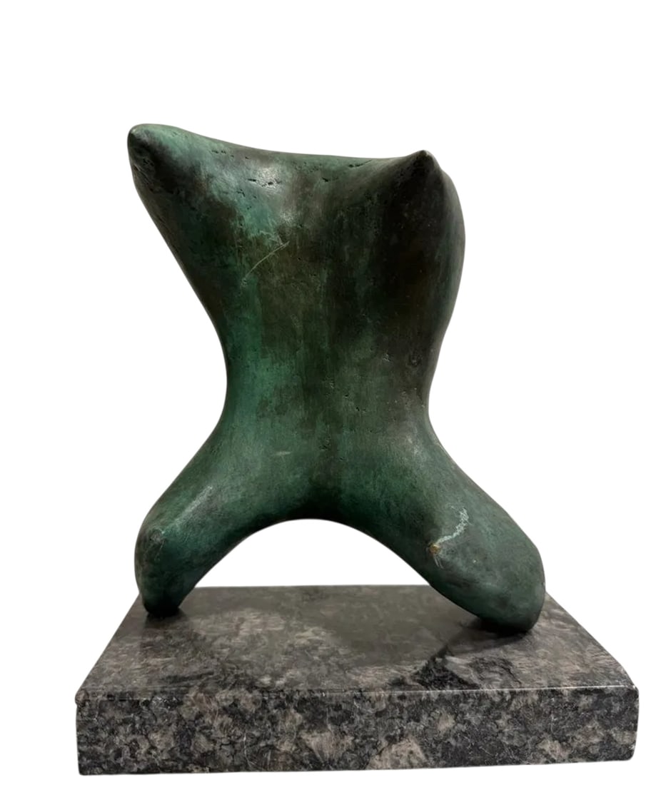 Henry Mooore Bronze Sculpture: Size: 9 IN X 8 IN X 4 IN