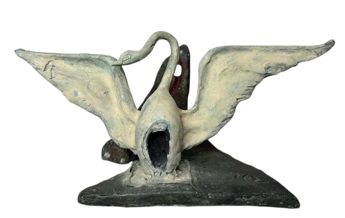Salvador Dali Abstract Bird Bronze Sculpture: Size: 10 in x10 in x 5