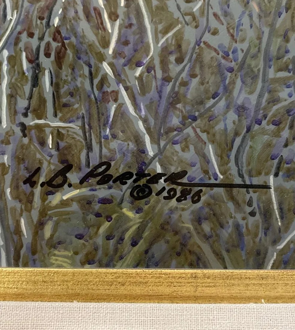 Camp Fire by Oil Painting L. Benjamin Porter - 5