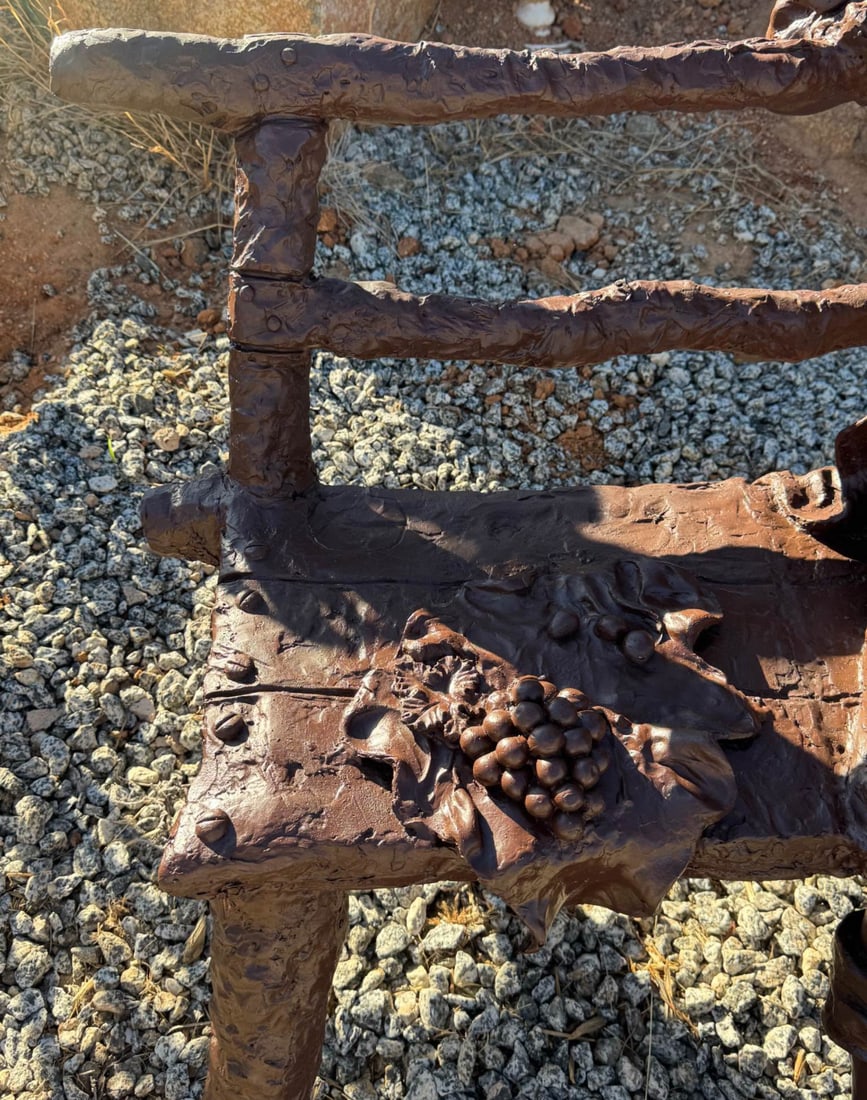 Life Size Bronze Boy on a Bench - 4