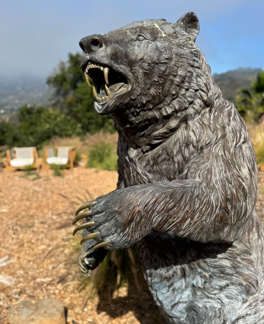 Life Size Bronze Bear Sculpture by Max Turner - 3