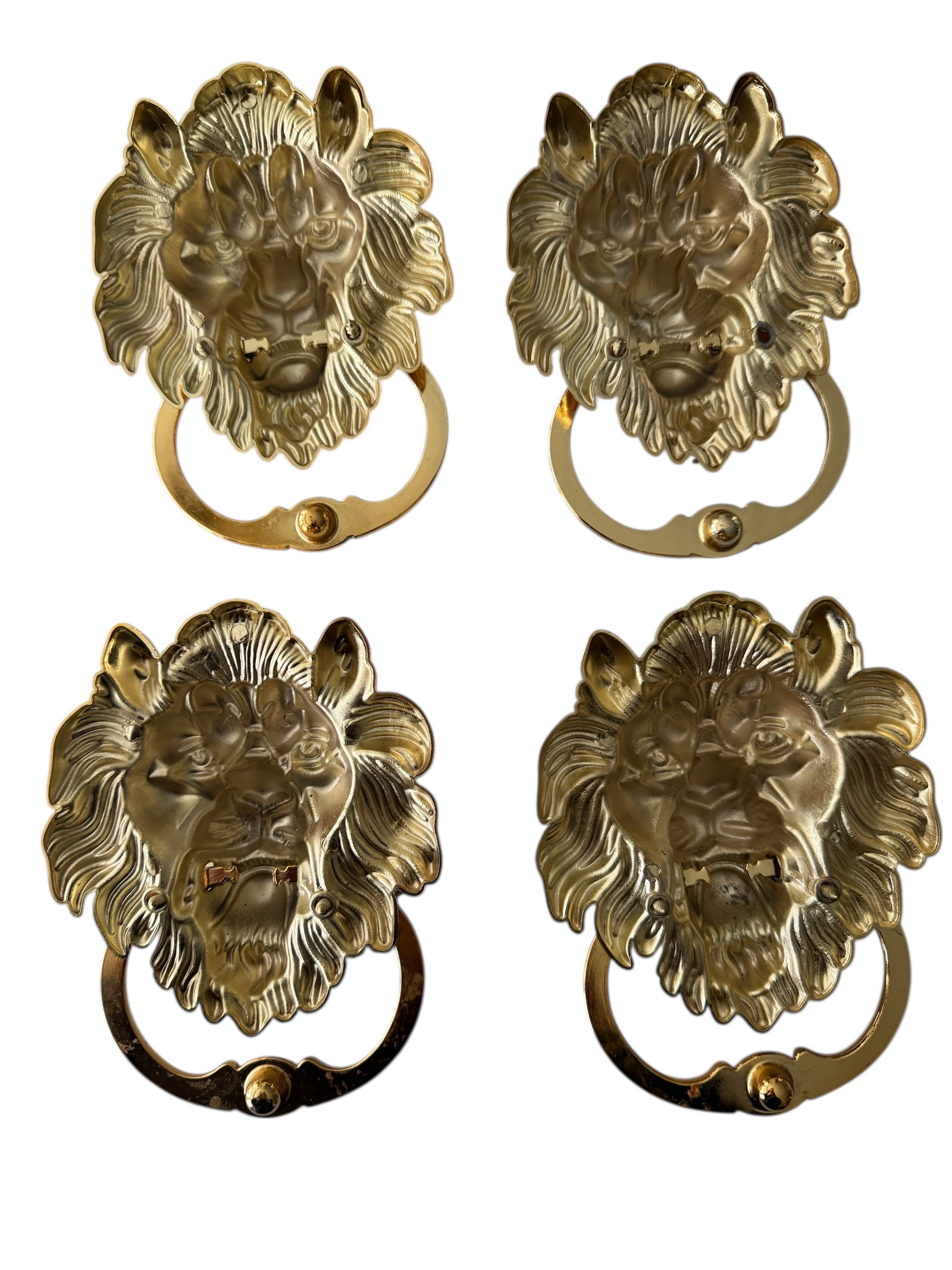 4 Set Lions Door Knobs - 2