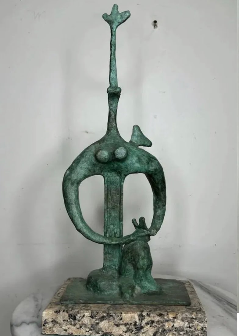 Lipchitz Abstract bronze Sculpture: Size: 19 in x 8 in 6 in