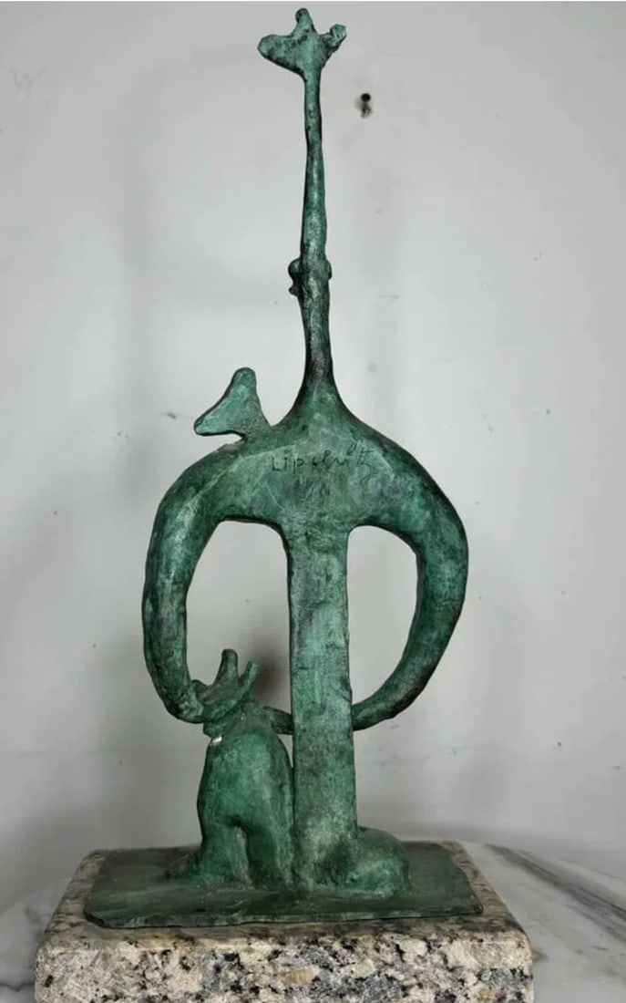 Lipchitz Abstract bronze Sculpture - 3
