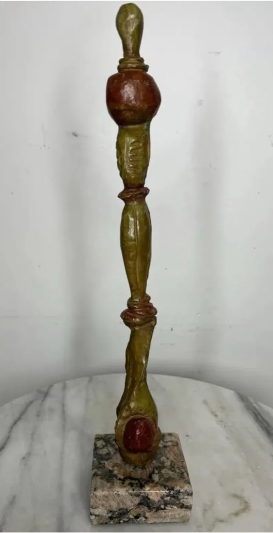 J. Miro Bronze Sculpture: Size:15 in x 6 in x 6 in
