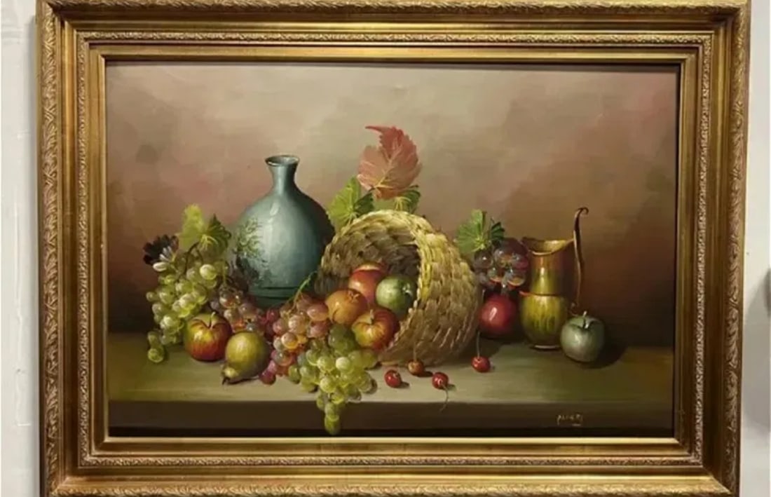 Kitchen Jard and Fruits Painting by Darky: Size: 44 in x 33 in