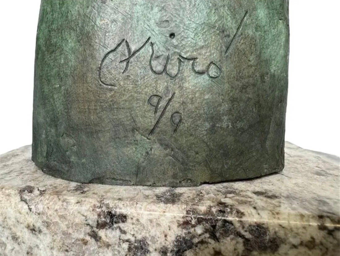 J. Miro Abstract Bronze Sculpture - 2