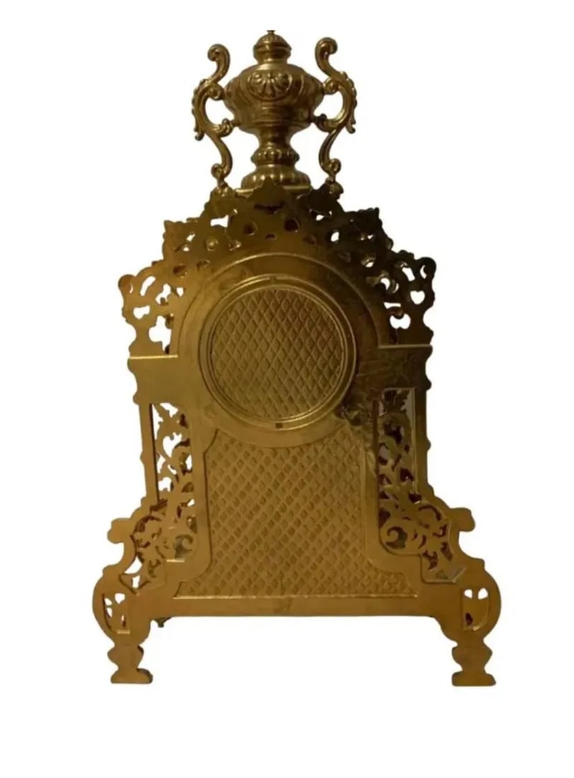 Imperial Italian Brass Clock - 3