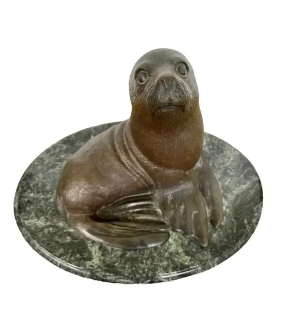 Water Puppy Bronze Sculpture by Terry Thornsley: Size:20 in x 15 in 13 in