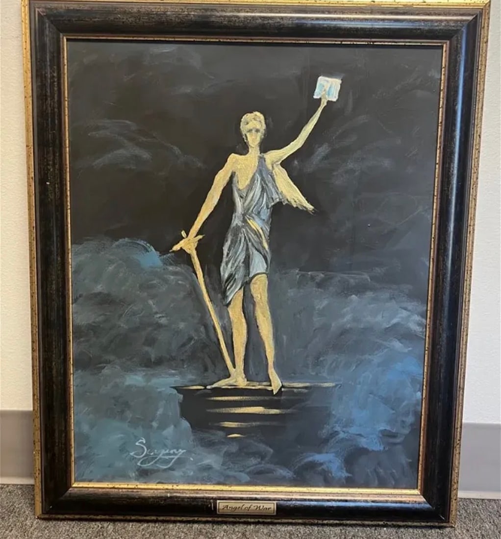 Angel og War Oil Painting by Sergey: Size: 36 in x 30 in