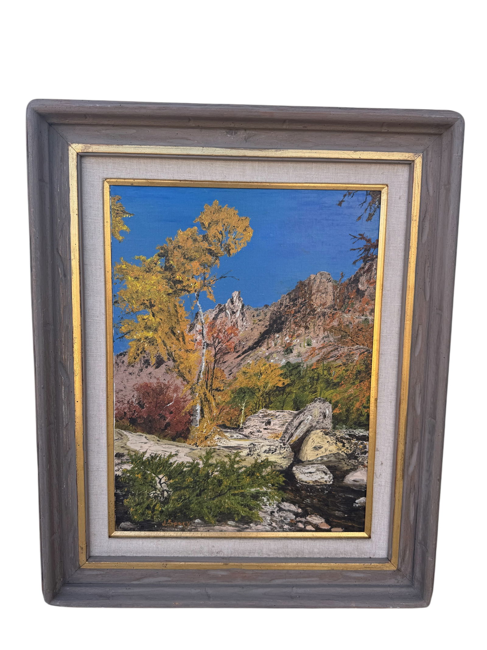 Landscape Oil Painting by Pivey: Size: 34 in x 28 in