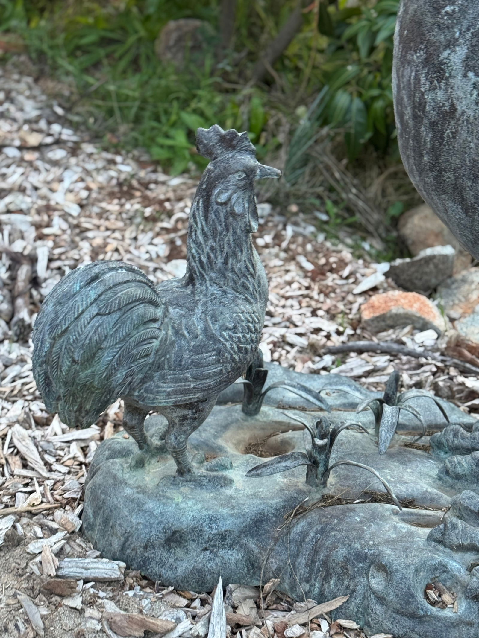 Life Size Bronze Rooster - 2