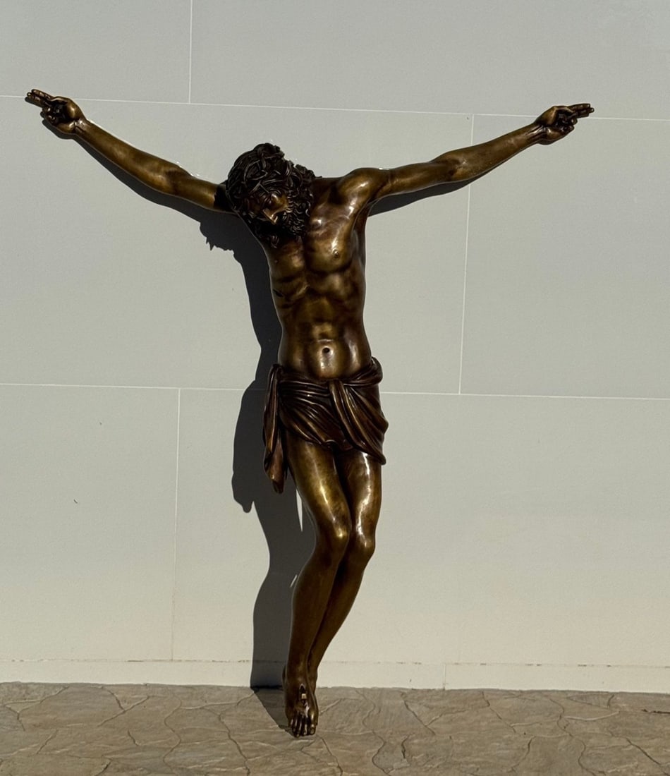 Near Life Size Jesus Christ Bronze Sculpture (1 of 4)