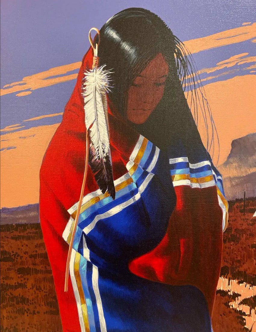 1984 Eagle Feathers - Lawrence Benjamin Porter Painting - 2