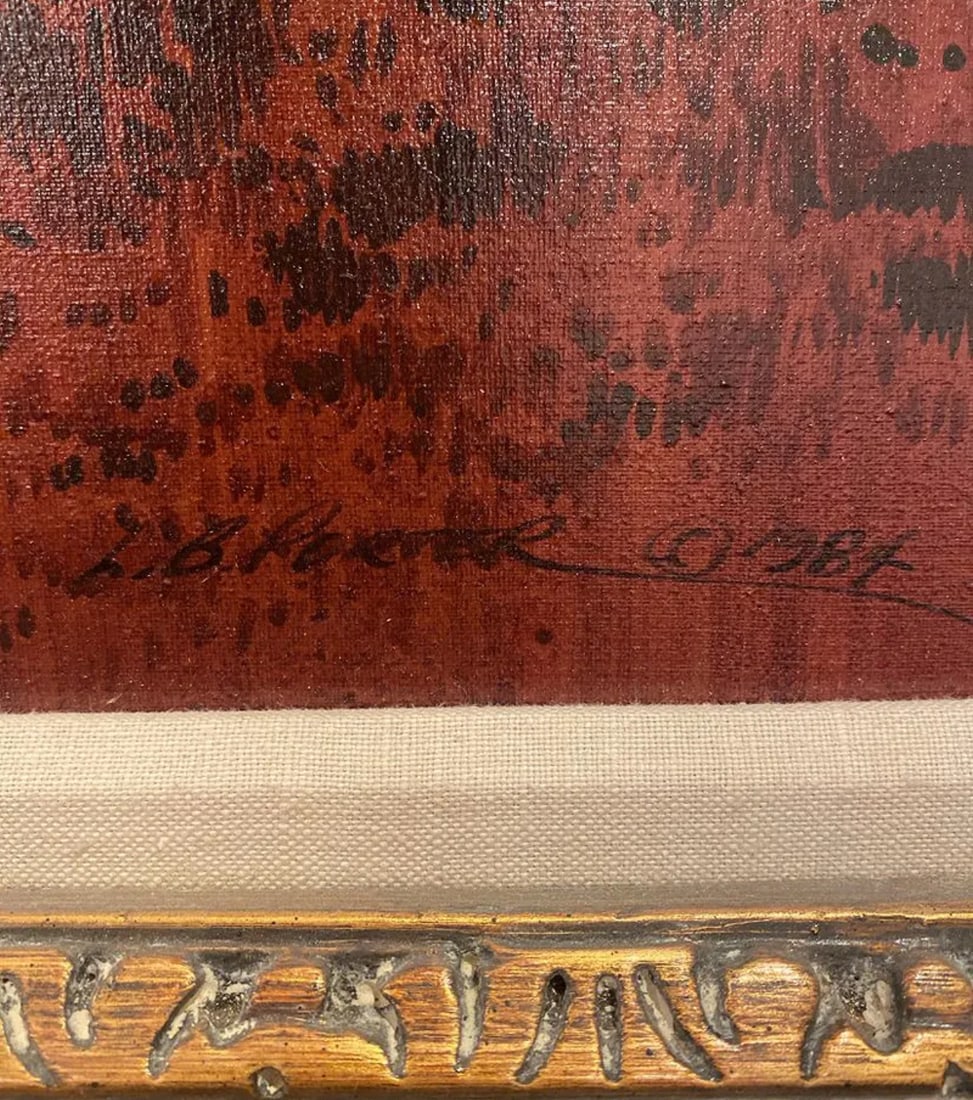 1984 Eagle Feathers - Lawrence Benjamin Porter Painting - 5