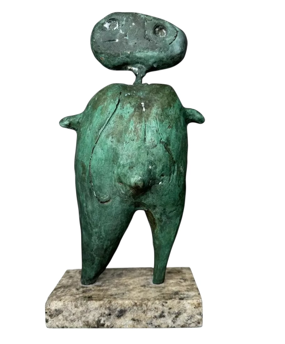 J. Miro Abstract Sculpture: SIZE: 12.5 IN X 6 IN