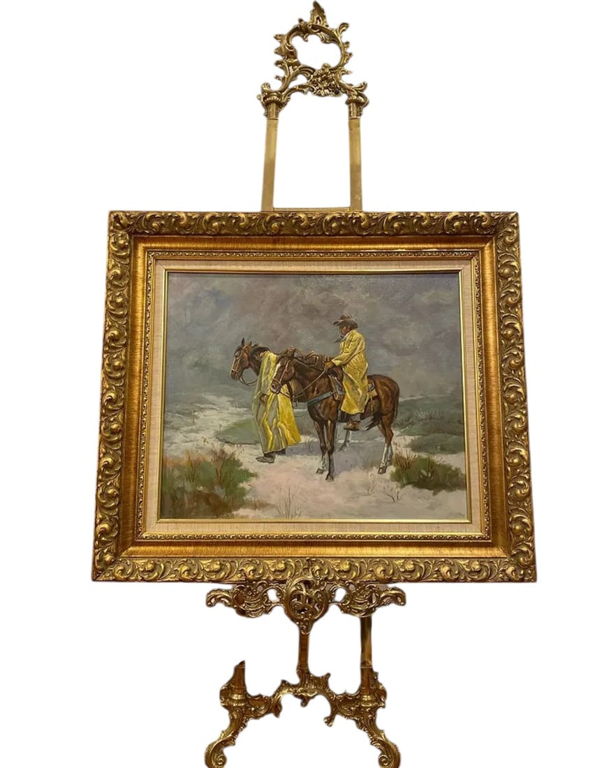 Western Cowboys by G. Bondad: SIZE:34 IN X29 IN