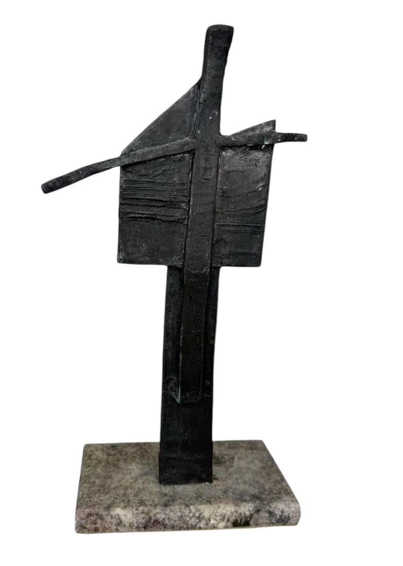 Picasso Abstract Bronze Sculpture: Size; 15 in x 10 in
