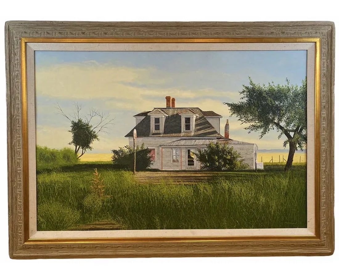 Huge Lanscape Oil painting by Maurice Green: SIZE: 65 in L x 48 in H