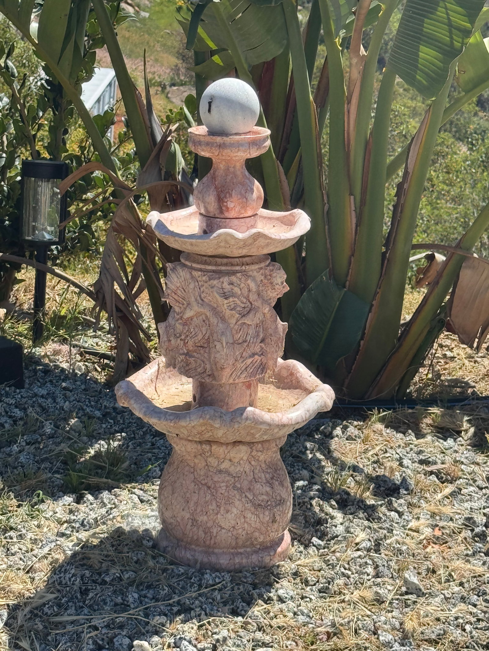 Marble Fountain: Size: 42 in