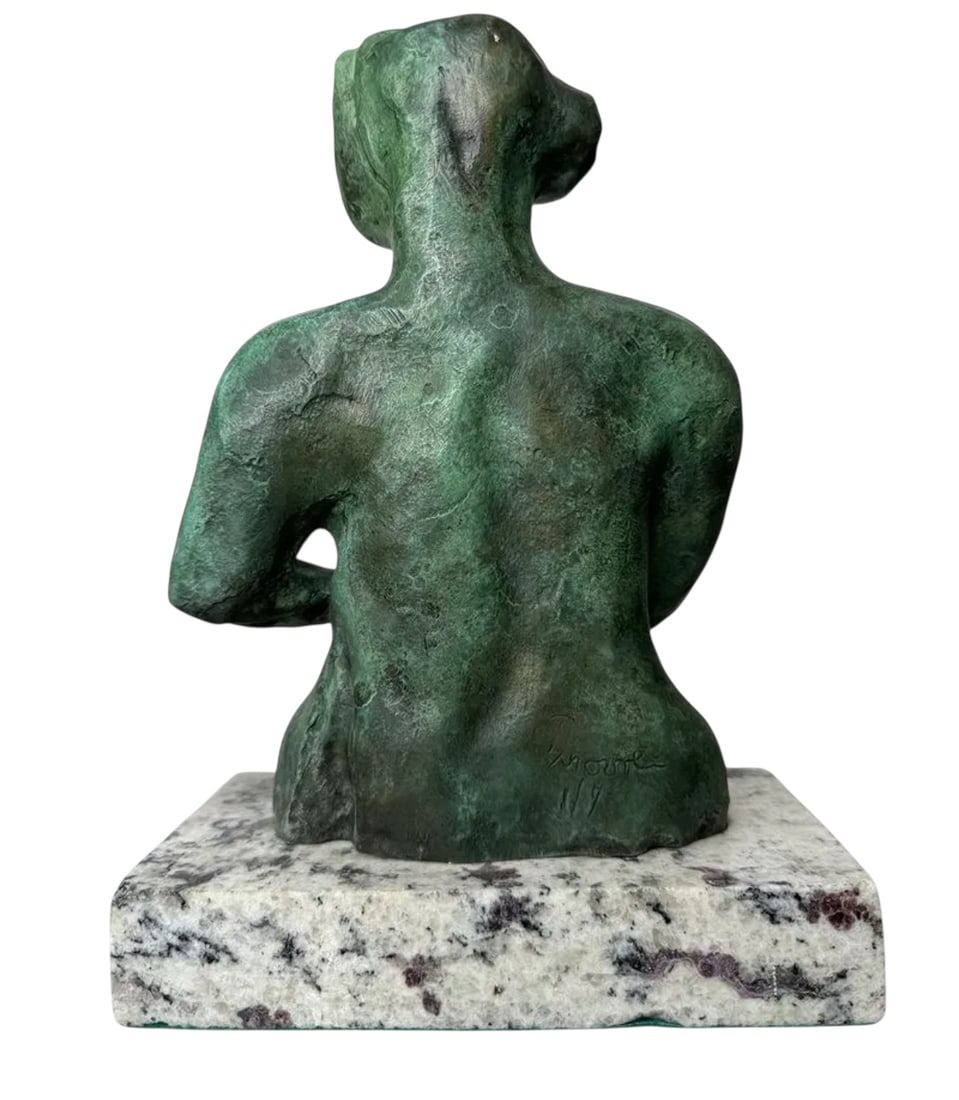 Henry Moore Abstract Figure Bronze Statue - 2