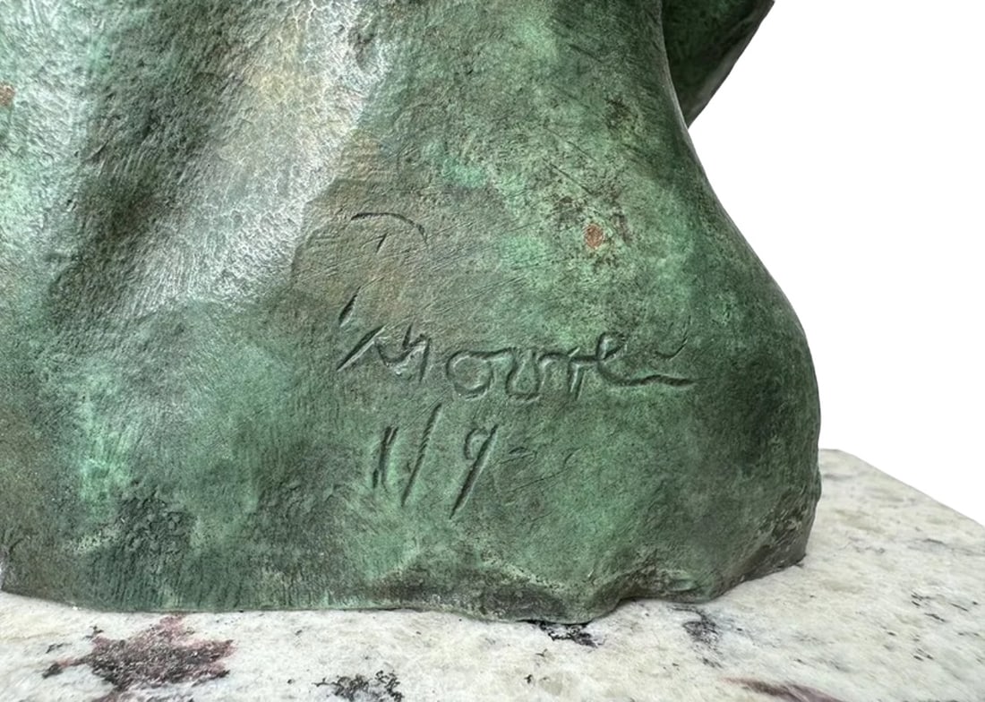 Henry Moore Abstract Figure Bronze Statue - 3