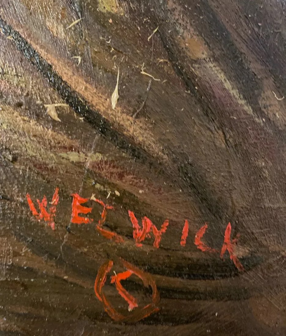 Landscape Oil Painting on Panel Signed - 3