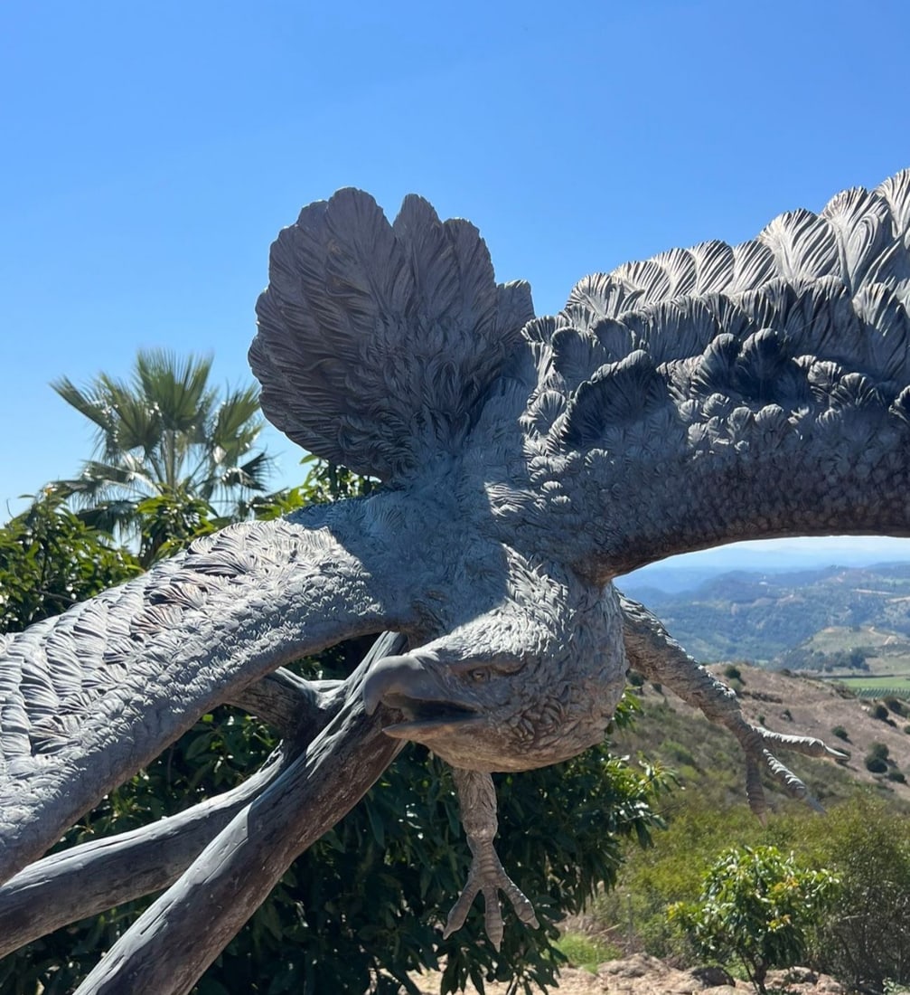 Life Size Bronze Eagle Sculpture - 4