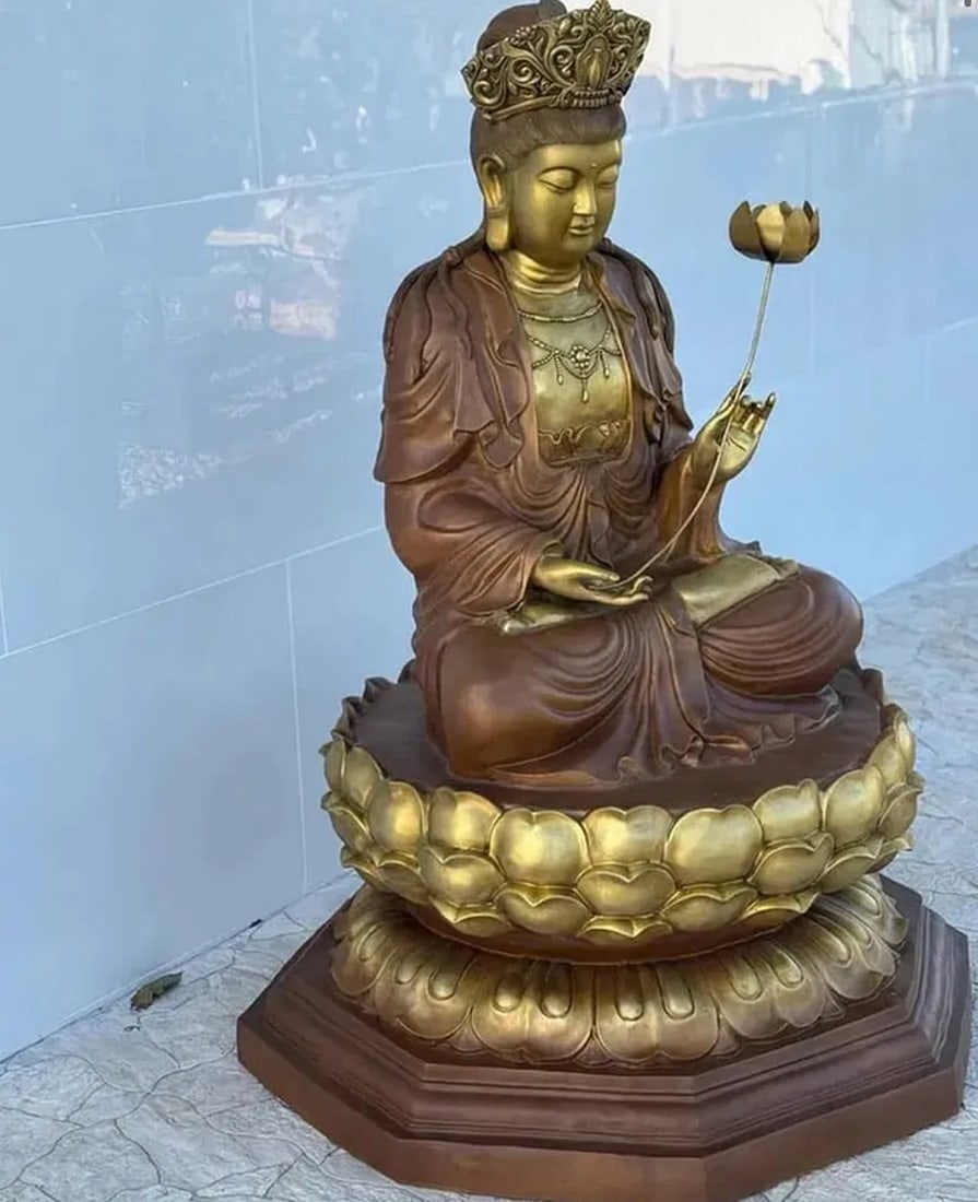 Monumental Life Size Bronze Buddha - 3