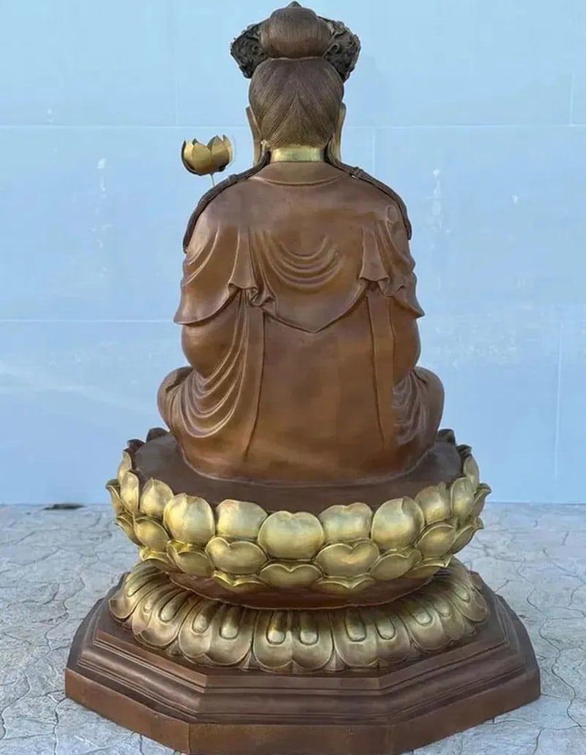 Monumental Life Size Bronze Buddha - 4