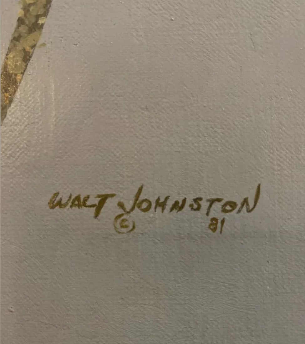 1981 Oil on Panel by Walt Johnston - 4
