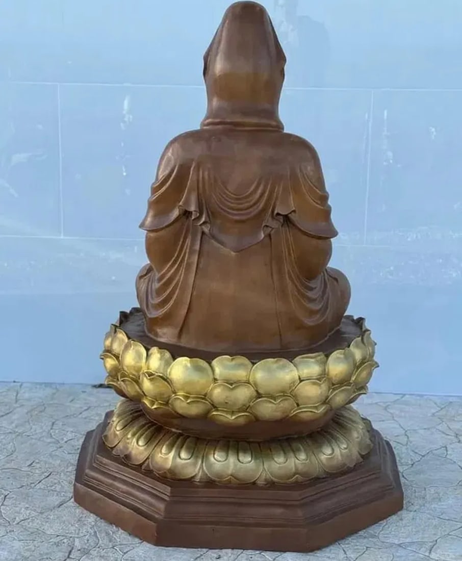 Monumental Life Size Bronze Buddha - 2