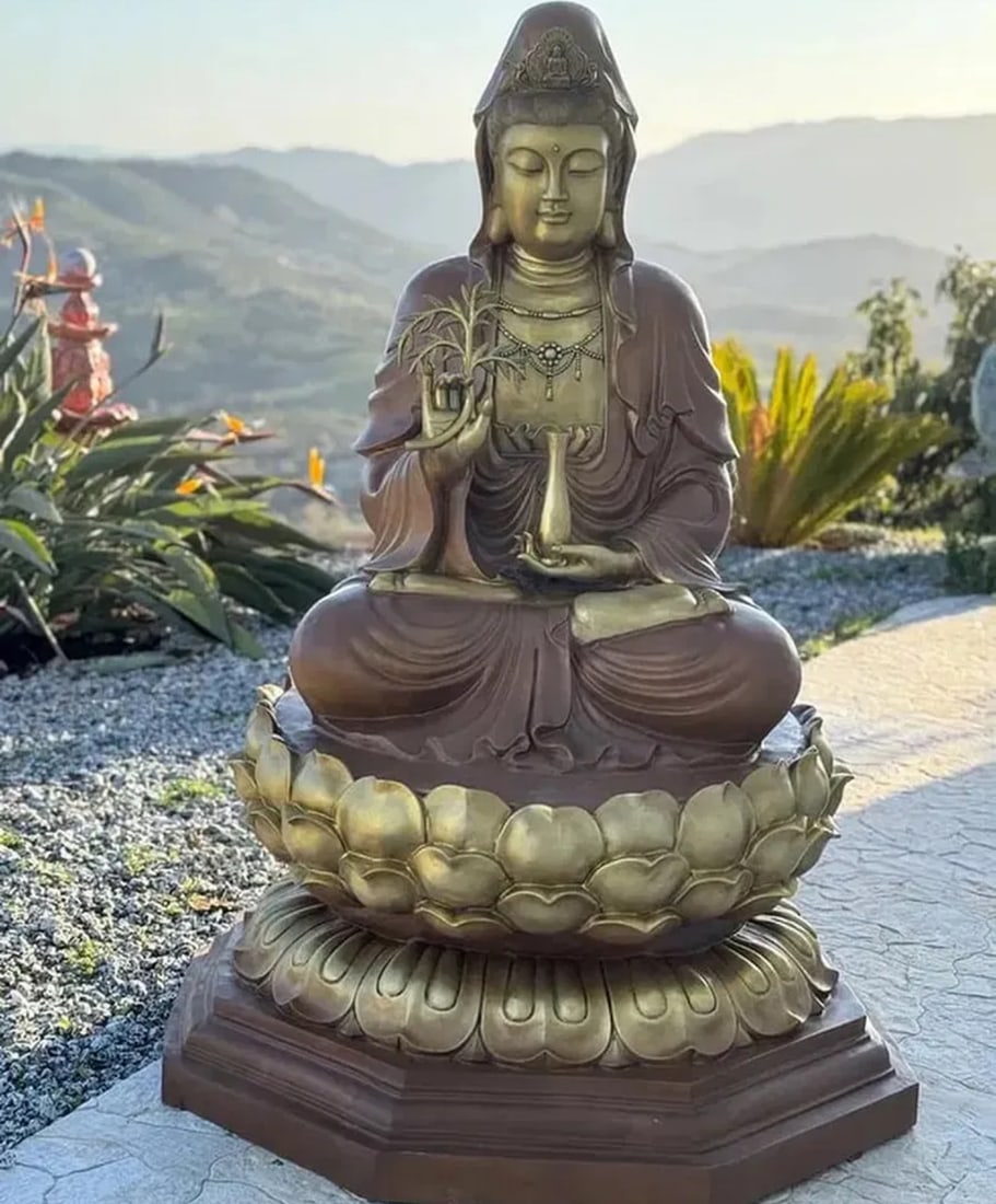 Monumental Life Size Bronze Buddha - 3