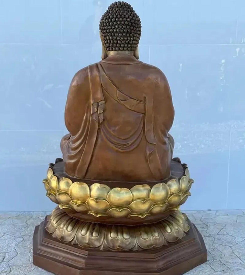 Monumental Life Size Bronze Buddha - 2