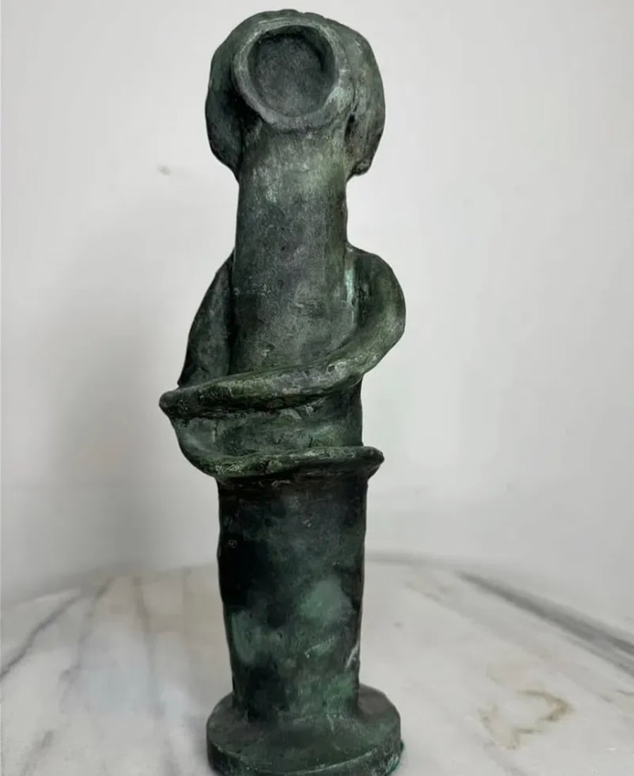 Picasso Abstract Bronze Sculpture: SIZE:10 IN H X 4 IN