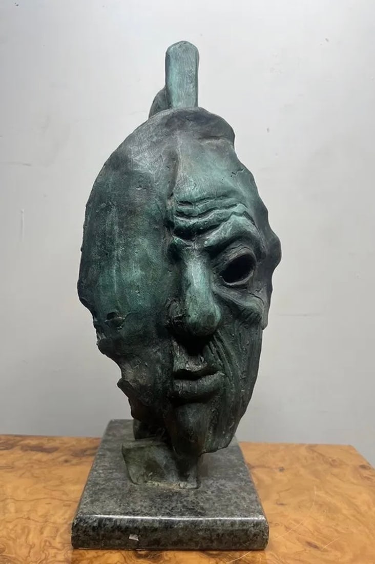 Salvador Dali Bronze Abstract Sculpture: Size:14 in x 7 in x 5 in