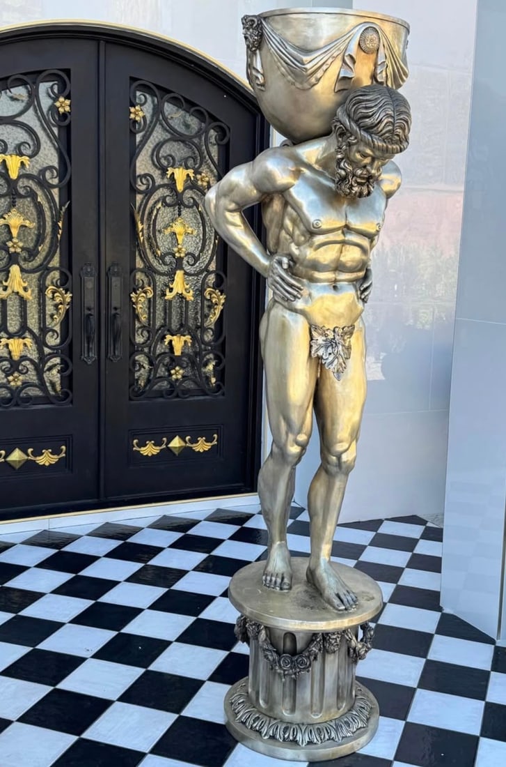 Life Size Bronze Altas Sculpture - 2