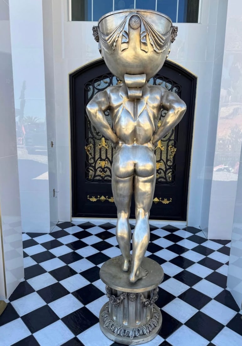 Life Size Bronze Altas Sculpture - 4