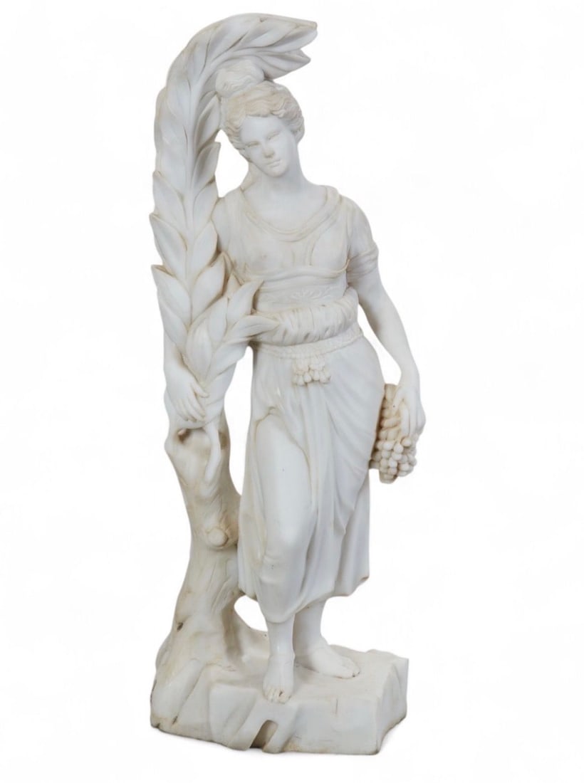 Life Size Marble Lady Sculpture (1 of 2)