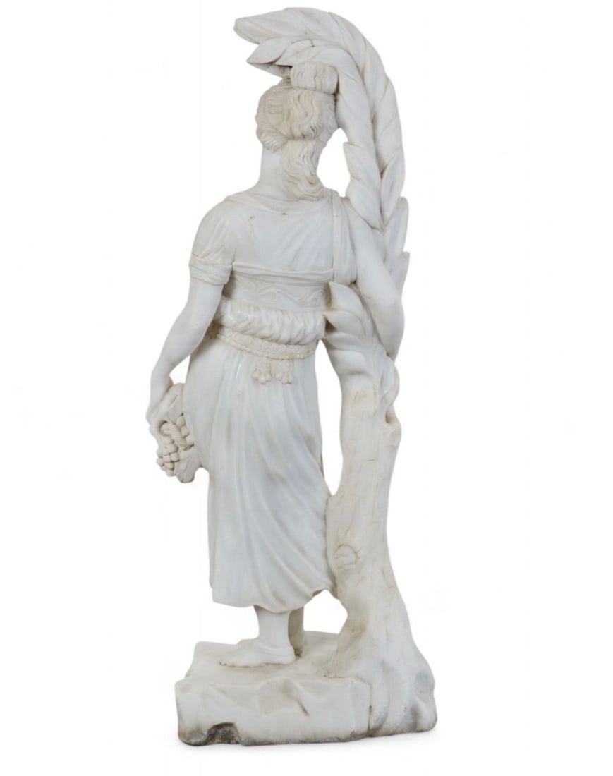 Life Size Marble Lady Sculpture - 2