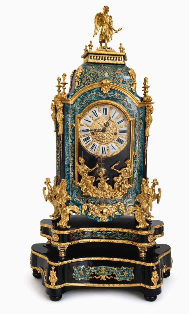 ITALIAN CLOCK AND PEDESTAL - 2