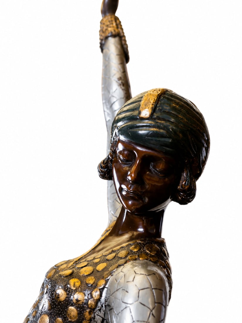 Large Art Deco Bronze Dancer - 2