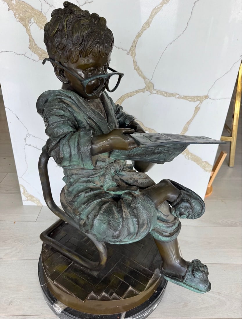 Life Size Bronze Boy By Jim Davidson (1 of 4)