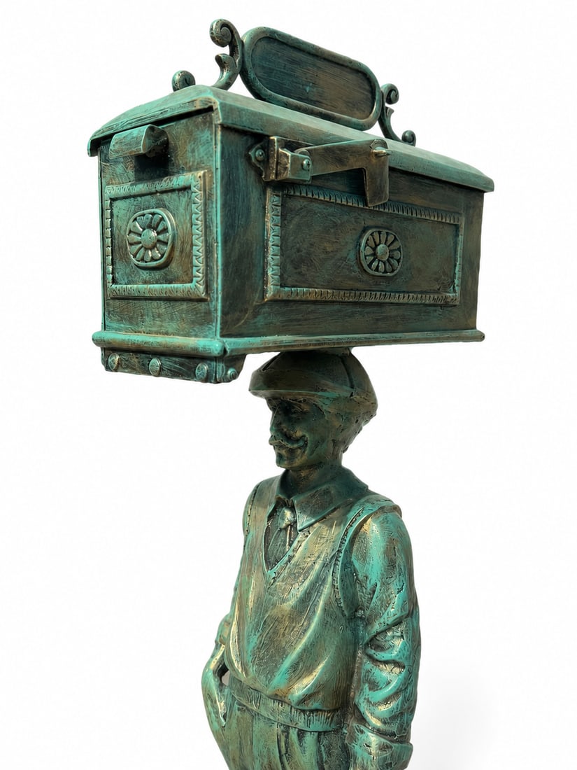 Large Golfer and Mailbox Statue - 3