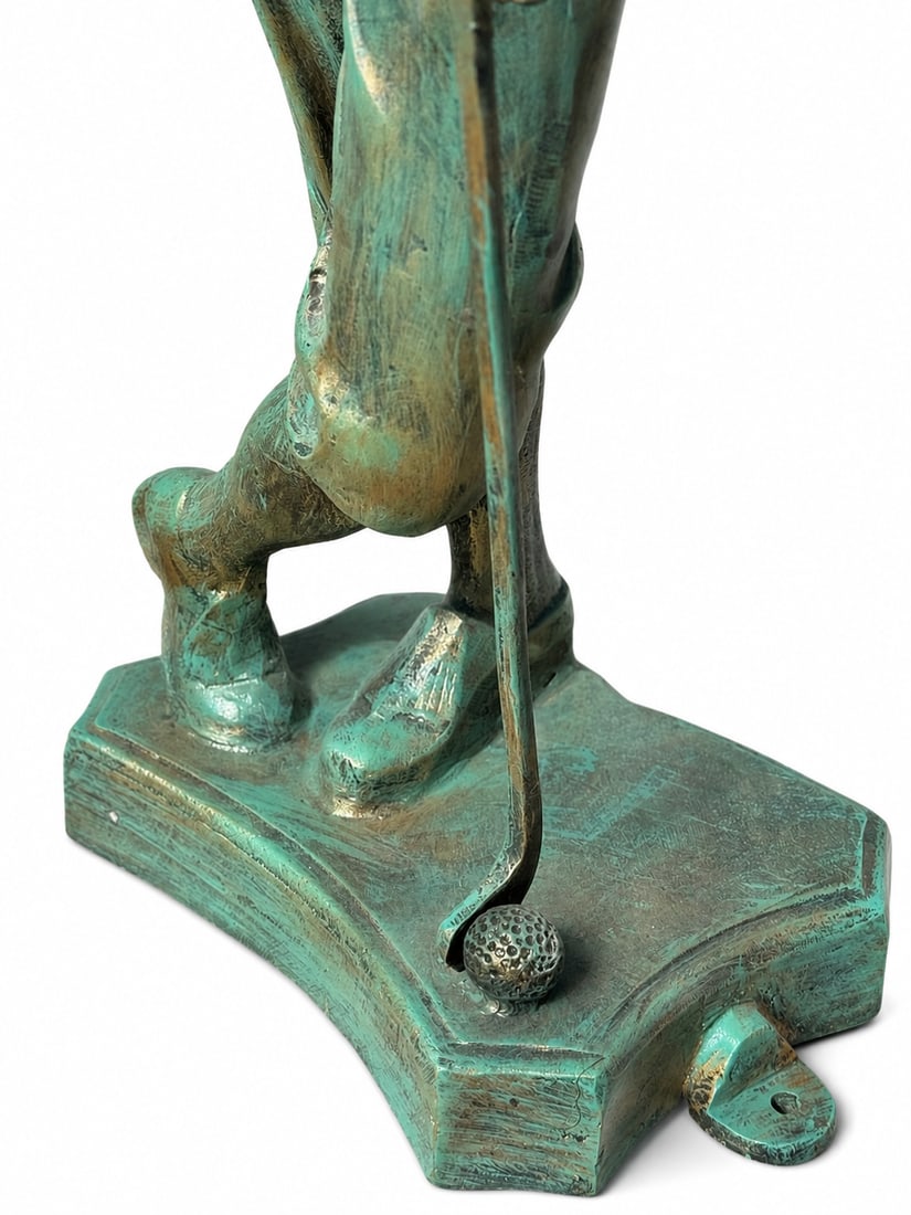 Large Golfer and Mailbox Statue - 4