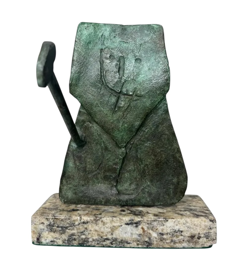 J. Miro Abstract Sculpture: Size: 9 in x 7 in x 3 in