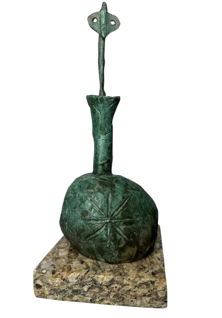 J. Miro Abstract Sculpture: SIZE:12 IN X 5 IN
