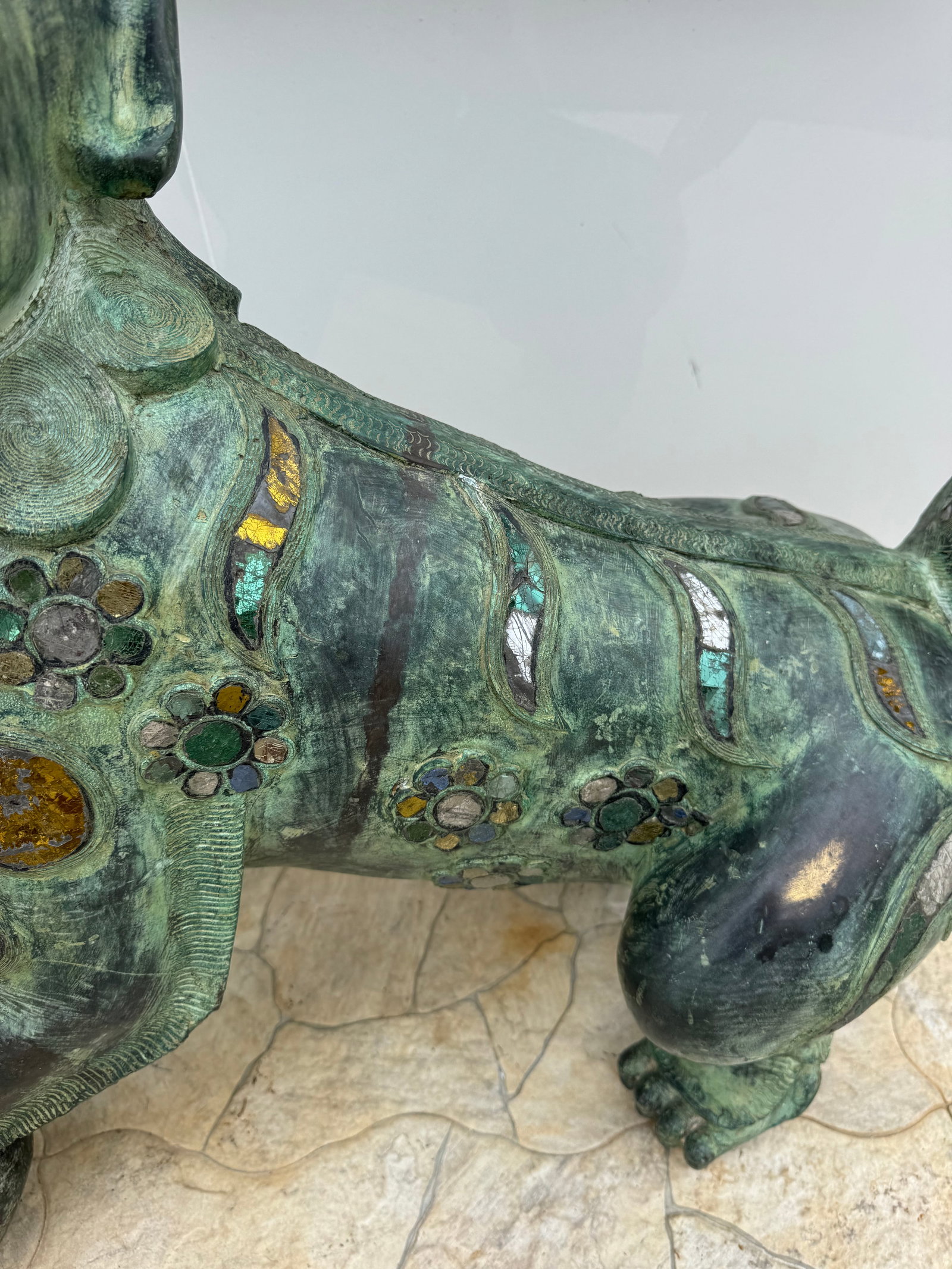 Enormous Bronze Foo Dogs - 3