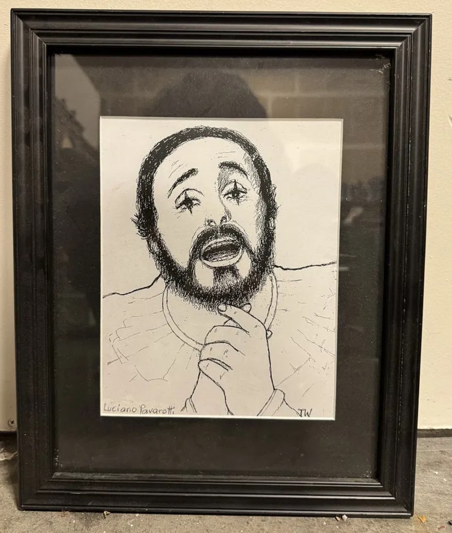 Luciano Pavaroti Drawing Art (1 of 2)